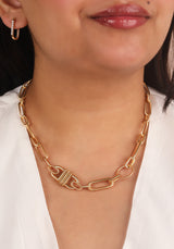 Naia Clasp Vermeil Necklace