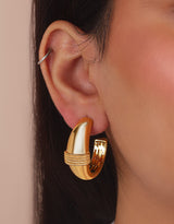 Naia Dome Vermeil Hoops