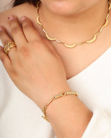 Naia Vermeil Link Bracelet