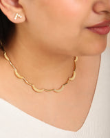 Naia Vermeil Wave Necklace
