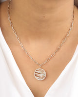 Rivulet Riviera 14k Medallion Necklace