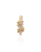 Ethereal Seira Diamond 14k Gold Mini Huggies