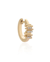 Ethereal Seira Diamond 14k Gold Mini Huggies
