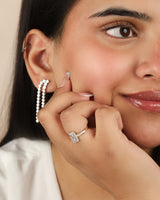 Princess Diamond Baguette 14k Gold Ring