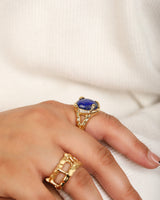 Selena Vermeil Lapis Ring