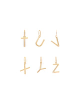 Initial Vermeil Pendant Charms