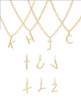 Initial Vermeil Pendant Charms
