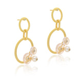 Ahana Rose Quartz Vermeil Dangler Earrings
