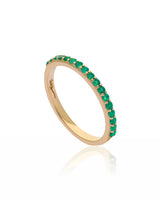 Verte Classic Emerald & 14k Gold Band