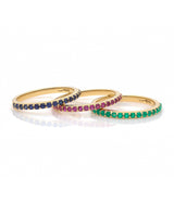 Rose Classic Pink Sapphire & 14k Gold Band