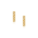 Chic Vermeil Bar Earrings - Gold