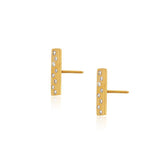 Chic Vermeil Bar Earrings - Gold