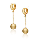Ball Drop Vermeil Hoops -Small