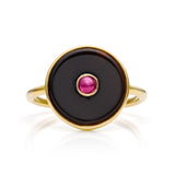 Allia 14k Gold Black Onyx Ring