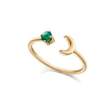 Cosmic Emerald 14k Gold Ring