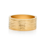 Gaia Textured 14k Gold Band