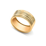 Gaia Textured 14k Gold Band