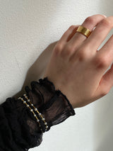 Gaia Textured 14k Gold Band