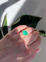 Ara Malachite Vermeil Woven Ring