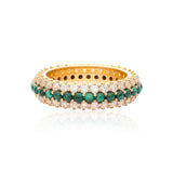 Timeless Sparkle Ring - Malachite