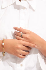 Chunky Link Organic Pearl Vermeil Bracelet