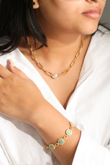 Chunky Link Organic Pearl Vermeil Necklace