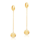 Ball Drop Vermeil Hoops -Small