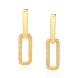 Chunky Double Link Vermeil Hoops