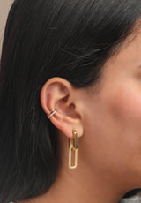 Chunky Double Link Vermeil Hoops