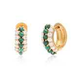 TImeless Sparkle Huggies - Malachite