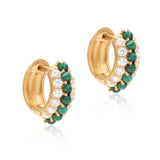 TImeless Sparkle Huggies - Malachite