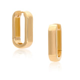 Gold Chunky Link Vermeil Hoops