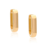 Gold Chunky Link Vermeil Hoops