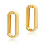 Mega-Chunky Vermeil Link Hoops
