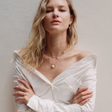 Aura Organic Pearl 14k Gold Necklace