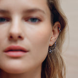 Sitara Enamel 14k Gold Hoops