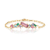 Ethereal Jewels Multi-Baguette 14k Gold Bracelet