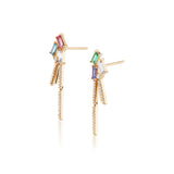 Ethereal Rain 14k Gold Dangler Earrings