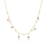 Ethereal Jewels Multi-Baguette 14k Gold Necklace