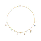 Ethereal Jewels Multi-Baguette 14k Gold Necklace
