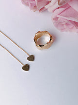 Amore Vermeil Heart Threader Earrings