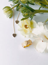 Amore Vermeil Heart Threader Earrings