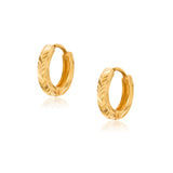 Roma 14k Gold Huggies