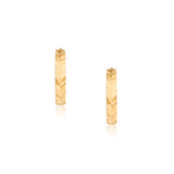 Roma 14k Gold Huggies