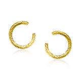 Roma 14k Gold Hoop