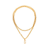 Monogram Charm Vermeil Necklace