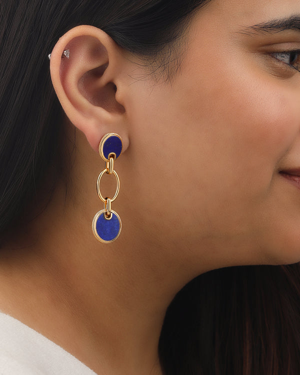 Ara Cascade Earrings - Lapis