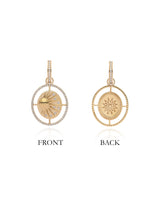 Eos 14k Gold Diamond Medallion
