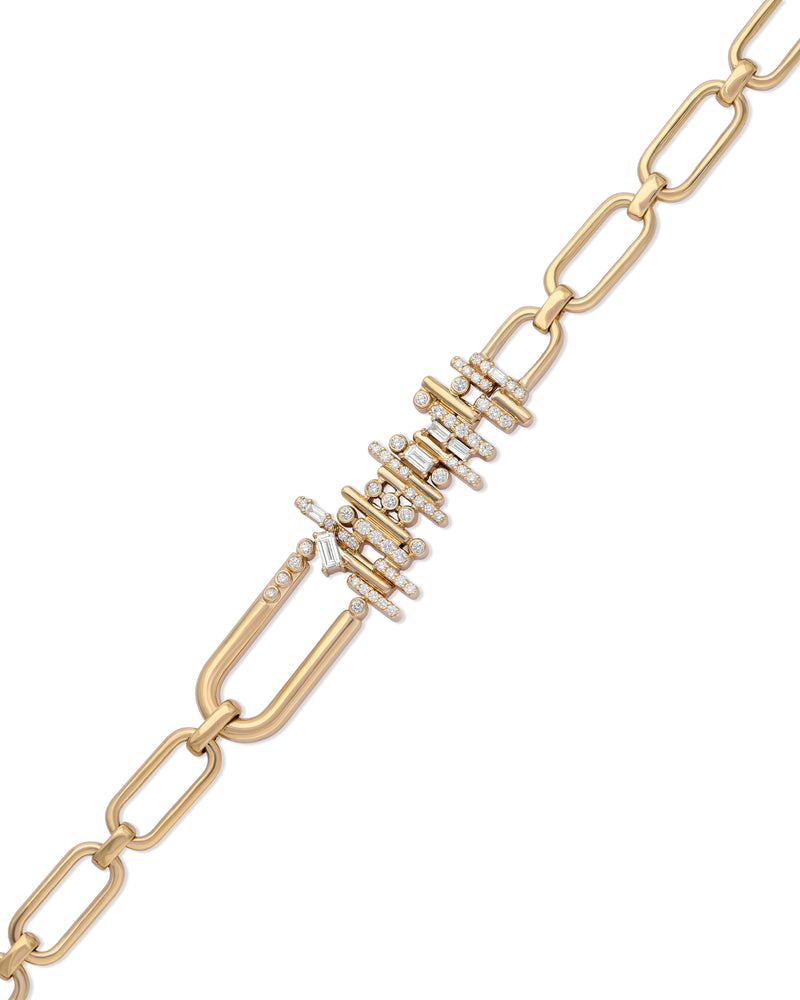 Ethereal Diamond Chic Link Bracelet