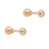 Ethereal Solo 14k Gold Diamond Stud